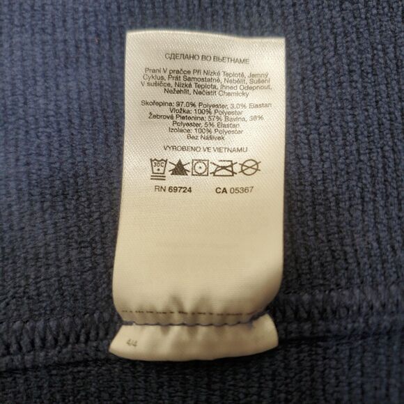 Columbia Jacket Womens M Quilted Fleece Puffer Full Zip Blue Mock Neck Pockets - Picture 11 of 13